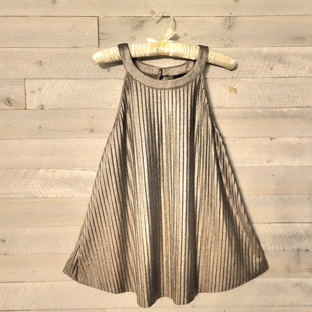 TORRID Women's Gold Top Metallic Blouse Mob Wife.
